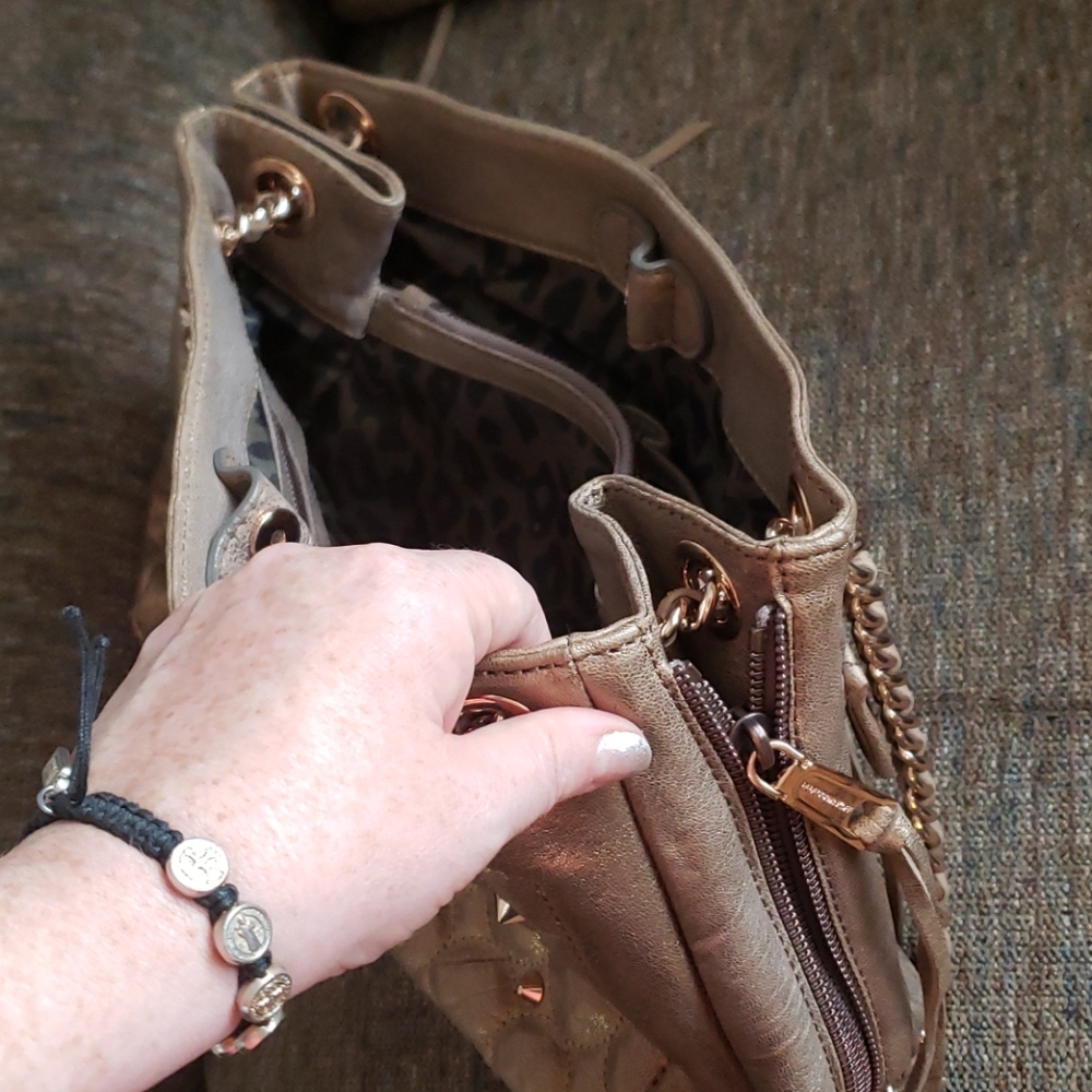 Rebecca Minkoff Copper Studded Affair Swing Bag - Picture 9 of 16
